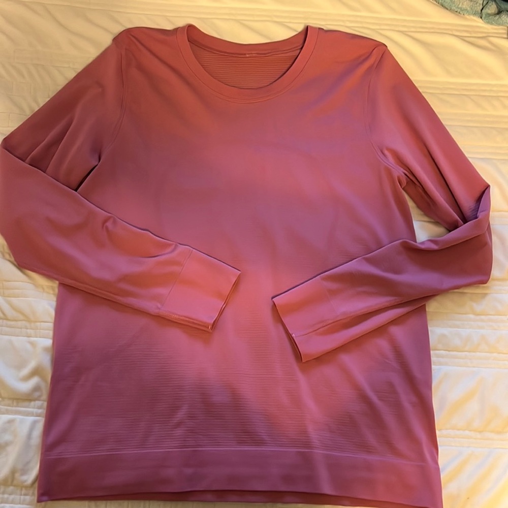 Pink Lululemon Swiftly Tech Long Sleeve